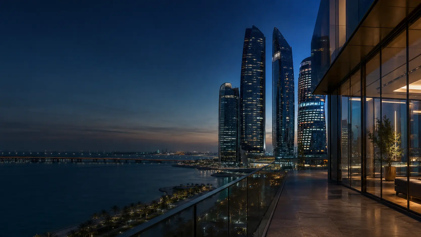 Abu Dhabi business district and professional corporate address