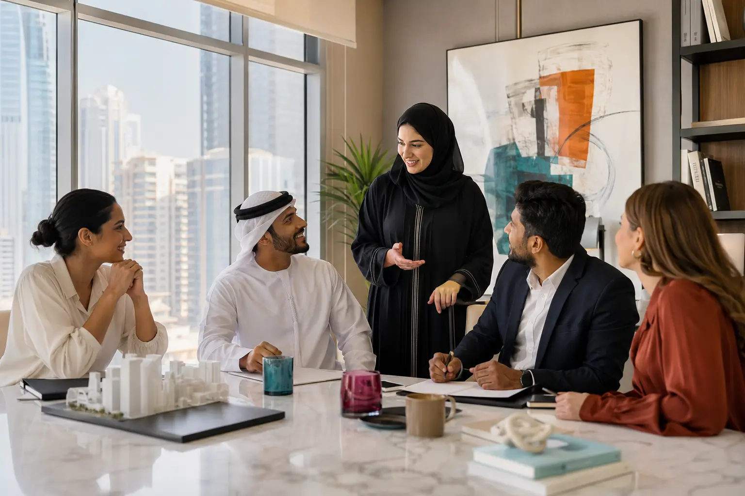 3P Real Estate professionals working together